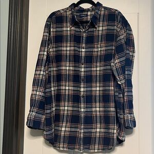 Croft & Barrow Flannel Plaid Button-Up Shirt